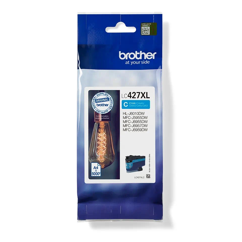 BROTHER INK LC-427XLC - cca 5000 stran, pro MFC-5955 6955 6957 6959 J6010