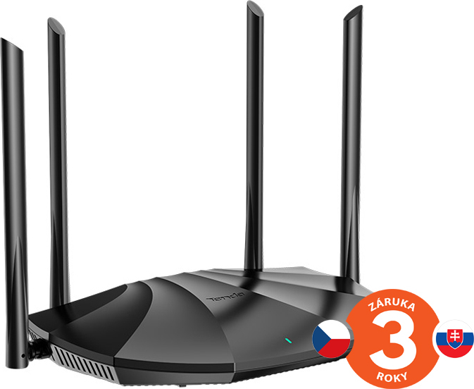 Tenda TX2 - Wireless AX1500 Router 802.11ac/a/b/g/n/ax,1500 Mb/s, GWAN, GLAN, WiFi 6