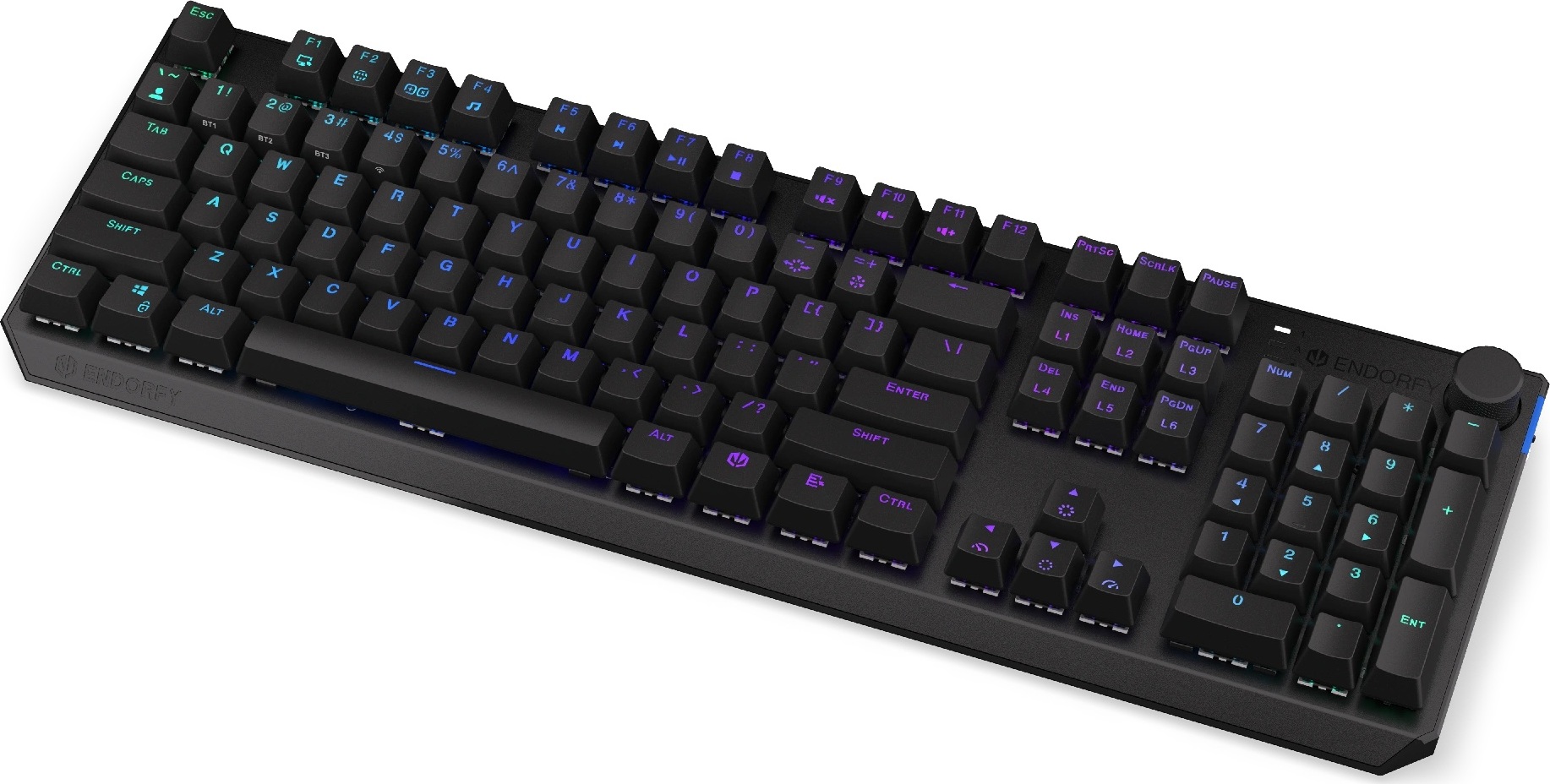 Endorfy herní klávesnice Thock Wireless Red/ bezdrátová / USB / red switch / mechanická / US layout / černá RGB
