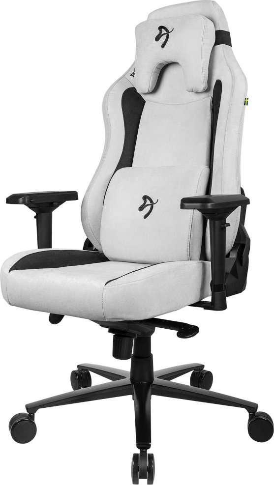 AROZZI herní židle VERNAZZA Supersoft Fabric Light Grey/ světle šedá