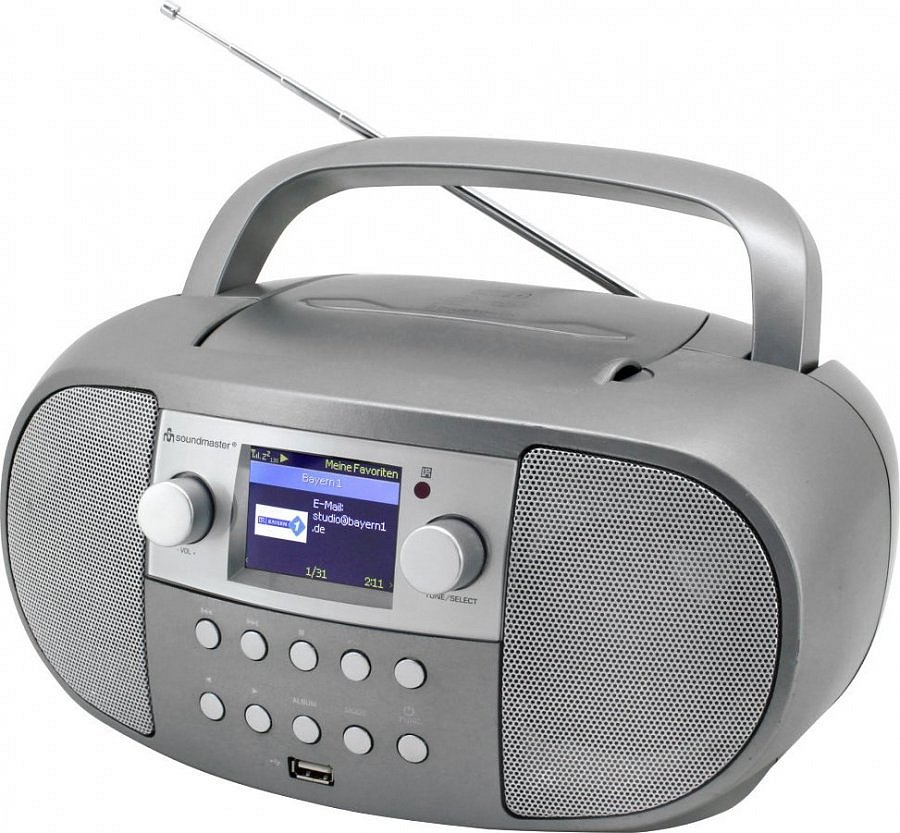 Soundmaster SCD7600TI/ DAB+/ Internet Wi-Fi rádio/ BT/ CD/ MP3/ LCD/ RDS/ USB/ AUX IN/ Stříbrný