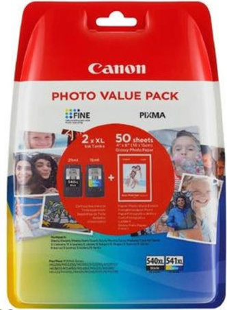 Canon CARTRIDGE PG-540L/CL-541XL SEC -fotopapír PIXMA MG, PIXMA MX, PIXMA TS 3550, 2250, 515, 4150, 4250, 475, 5151