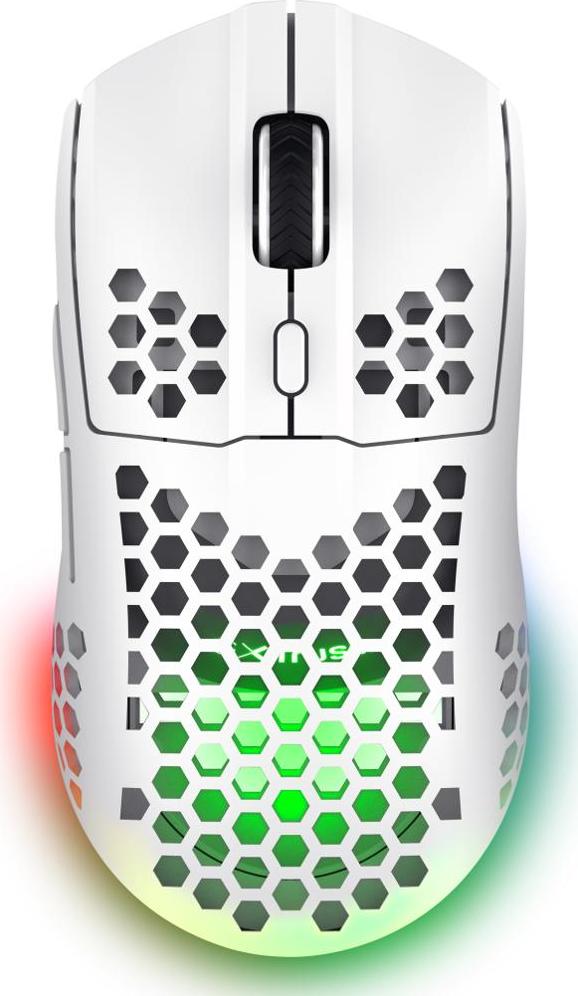 TRUST bezdrátová myš GXT 929W Helox Lightweight, RGB, Bílá
