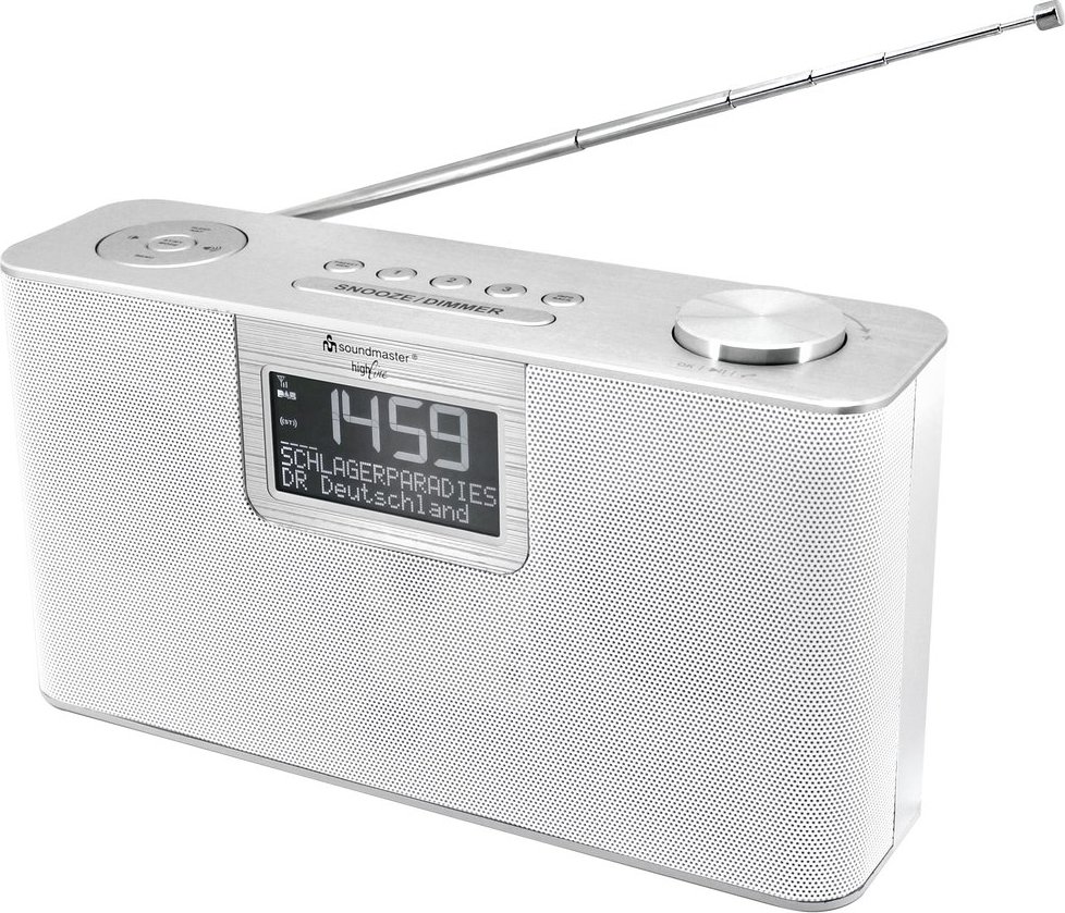 Soundmaster DAB700WE rádio/ DAB+/ UKW/ RDS/ BT/ MP3/ Budík/ Hodiny/ Bílé