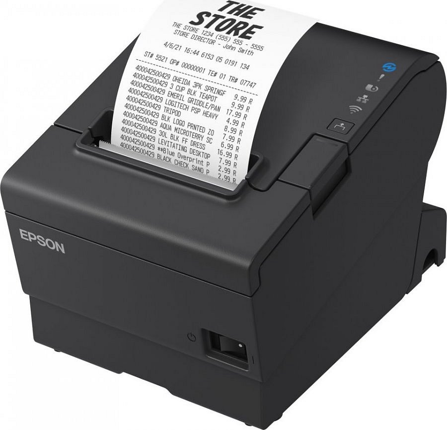 Epson TM-T88VII, USB, USB Host, RS232, Ethernet, ePOS, black