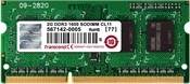 TRANSCEND SODIMM DDR3 2GB 1600MHz 1Rx8 CL11