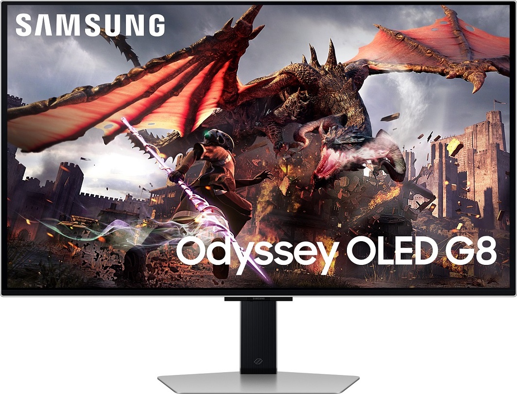 SAMSUNG MT LCD 32" Odyssey OLED G8 (G80SD), Smart, QD OLED UHD 4K, Rovný, AI Procesor, 240Hz, 0,03ms