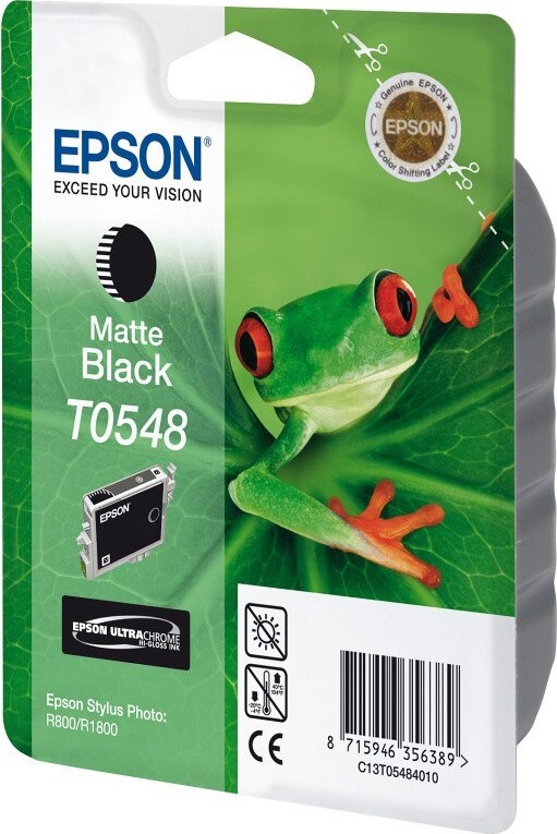 Epson inkoustová náplň/ C13T054840/ Stylus R800/ Matná černá