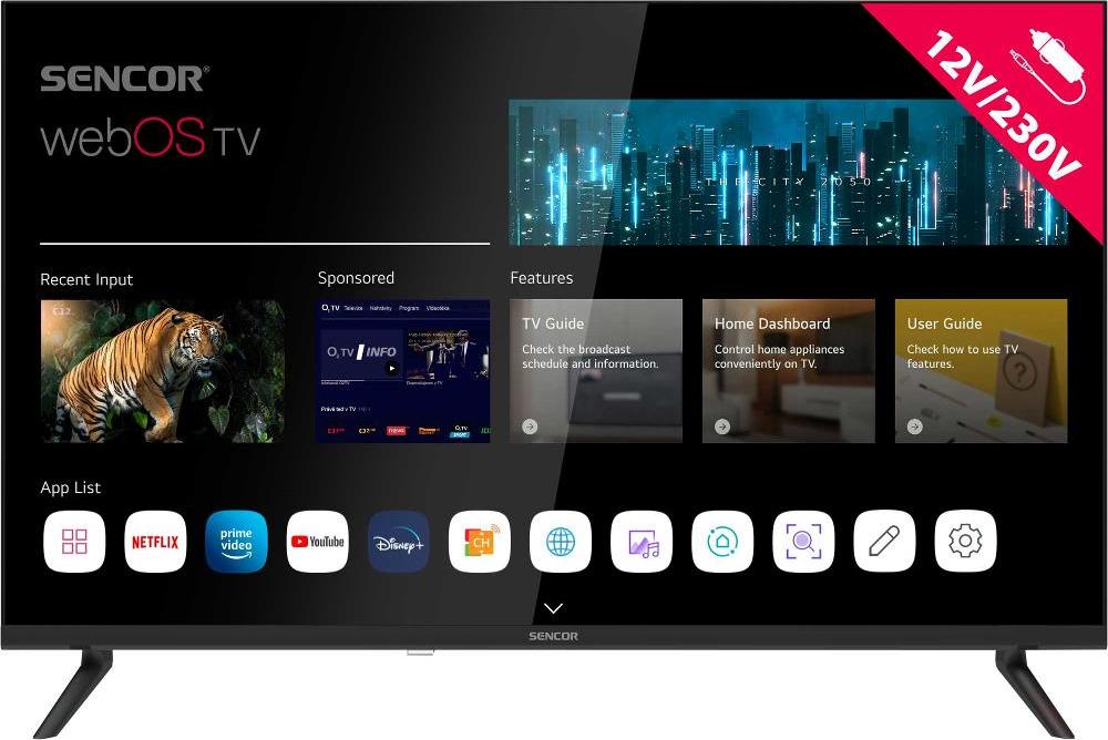 SLE 32S830MB WEBOS SMART TV 12V SENCOR