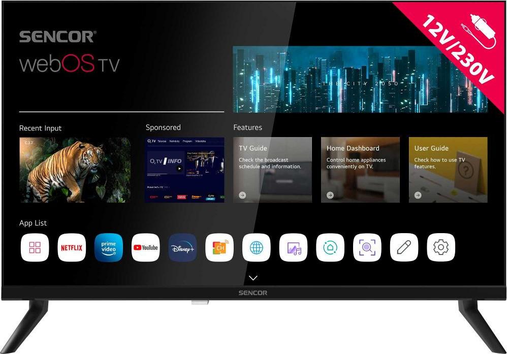 SLE 24S830MB WEBOS SMART TV 12V SENCOR