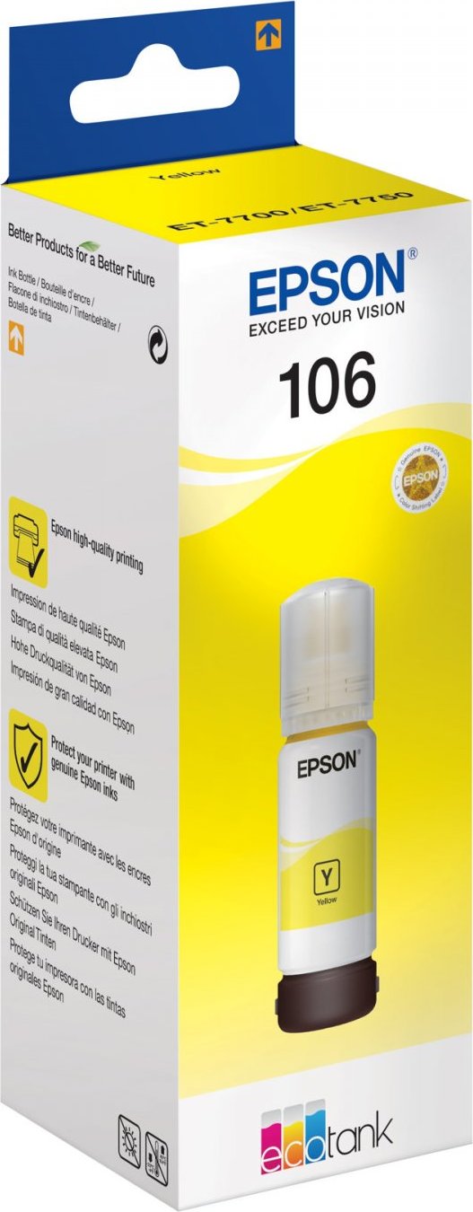 EPSON ink bar 106 EcoTank Yellow ink bottle