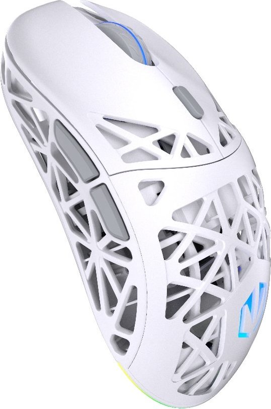 Endorfy Herní myš LIV Plus Wireless Onyx White, Bezdrátová, ARGB, bílá