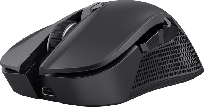 TRUST bezdrátová myš GXT 931 Ybar Wireless, Bezdrátová RF 2.4GHz, USB-C, Černá