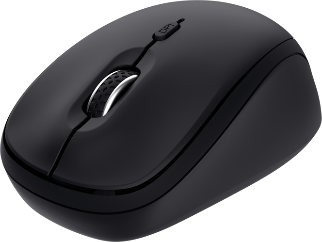 TRUST Myš YVI+, Bezdrátová, Eco, černá - bluetooth + wifi