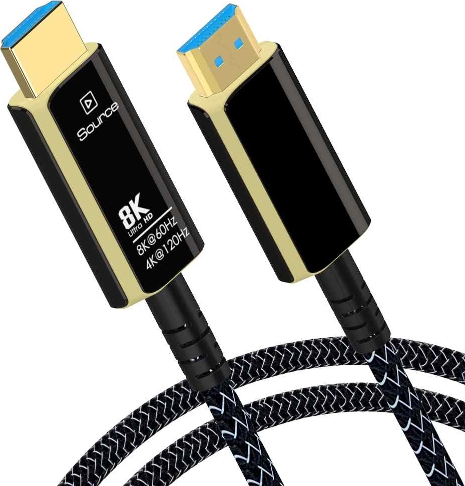 PremiumCord Ultra High Speed HDMI 2.1 optický fiber kabel 8K@60Hz,zlacené 25m