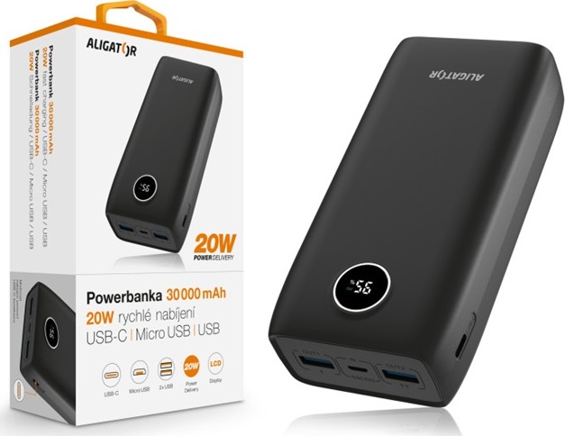 ALI PB PD 20W+QC 22,5A,30000mAh PBPD30BK