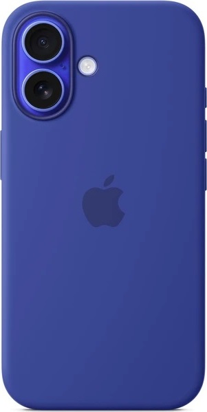 iPhone 16 Silicone Case with MS - Ultramarine