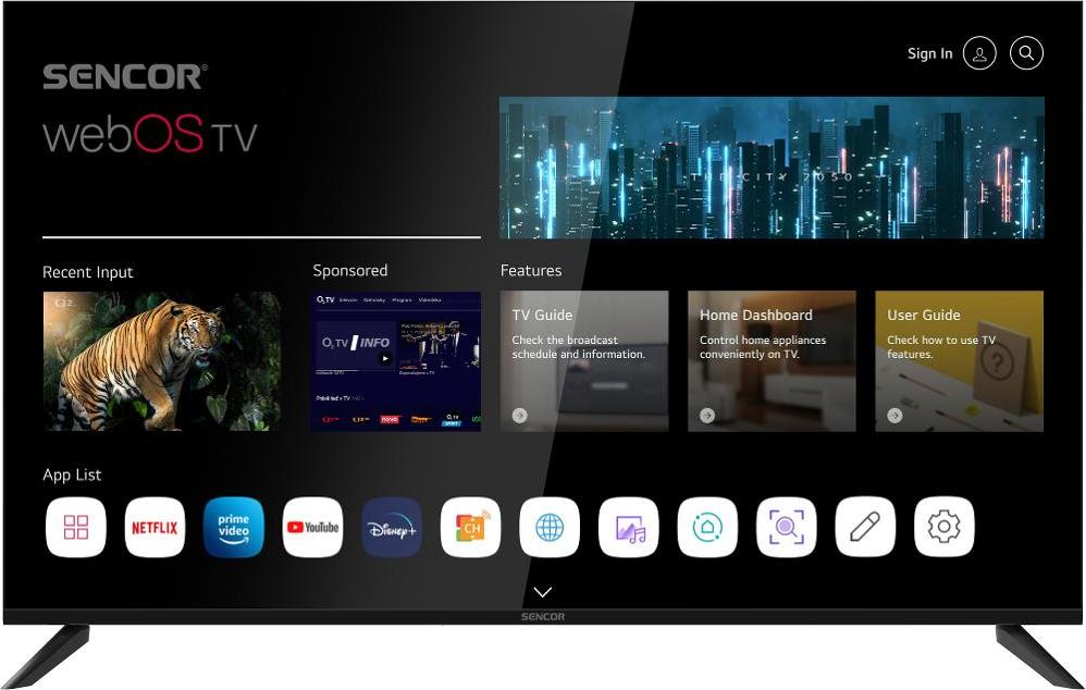 SLE 50US804B WEBOS UHD TV SENCOR