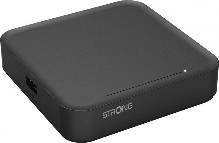 STRONG android box SRT LEAP-S3/ 4K UHD/ H.265/HEVC/ NETFLIX/ O2 TV/ HBO Max/ HDMI/ USB/ LAN/ Wi-Fi/ Android TV 11