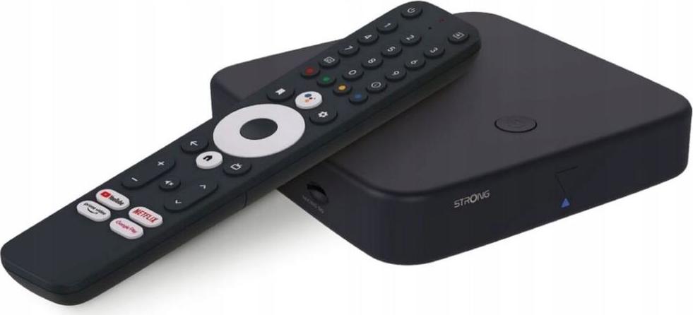 STRONG android box SRT 420/ 4K UHD/ DVB-T2/ H.265/HEVC/ NETFLIX/ O2 TV/ HBO Max/ HDMI/ USB/ LAN/ Wi-Fi/ Android TV 11