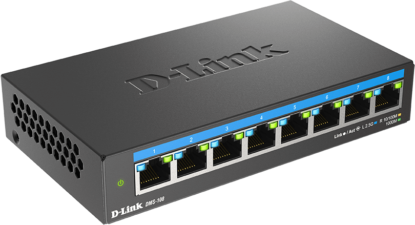 D-Link DMS-108/E 8-Port Multi-Gigabit Unmanaged Switch