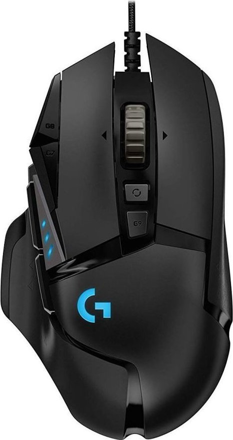 Logitech Herní myš G502 Hero, USB, Drátová USB, 16000 DPI, černá