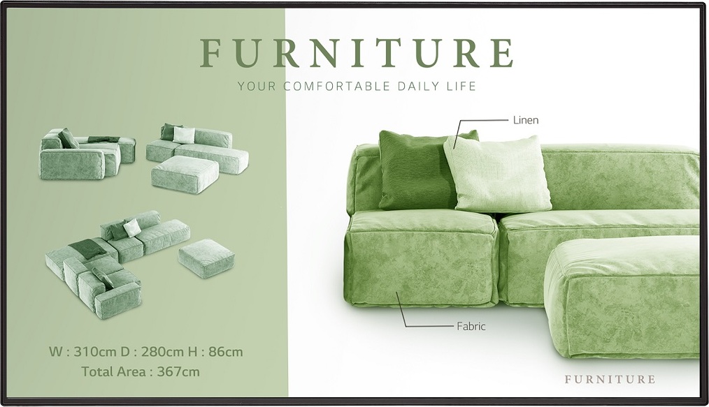 LG 55" signage 55UM5N-H - UHD, 24h, 500nit, WebOS