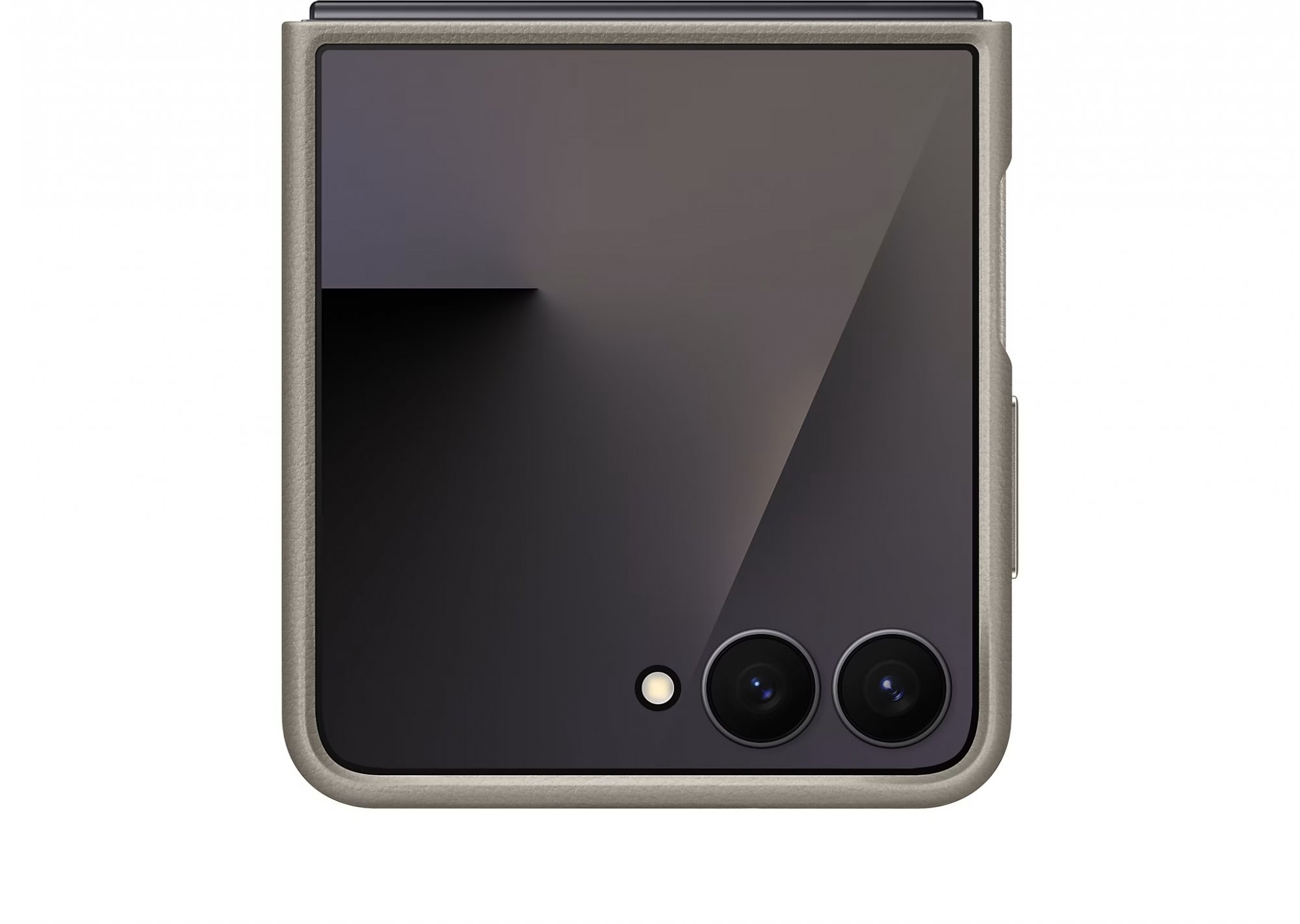 Samsung Ochranný kryt z veganské kůže Flip7 Taupe