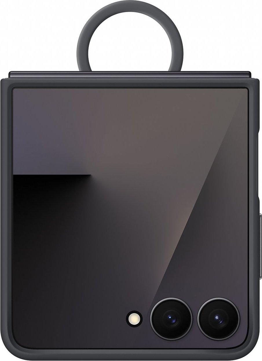 Samsung Silikonový kryt s držákem na prst Flip7 Black