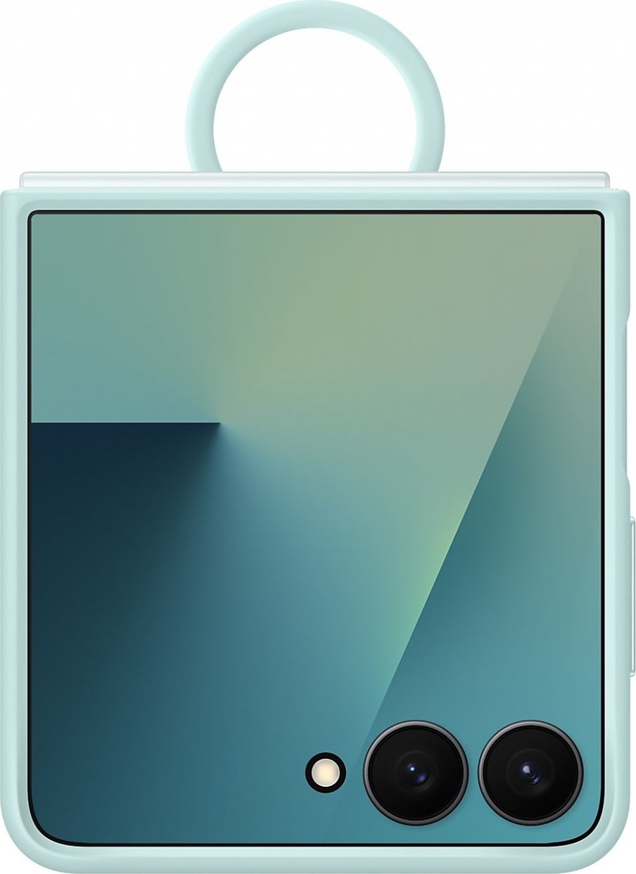 Samsung Silikonový kryt s držákem na prst Flip7 Mint