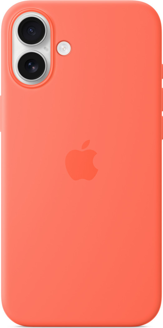 iPhone 16 Plus Silicone Case with MS - Tangerine