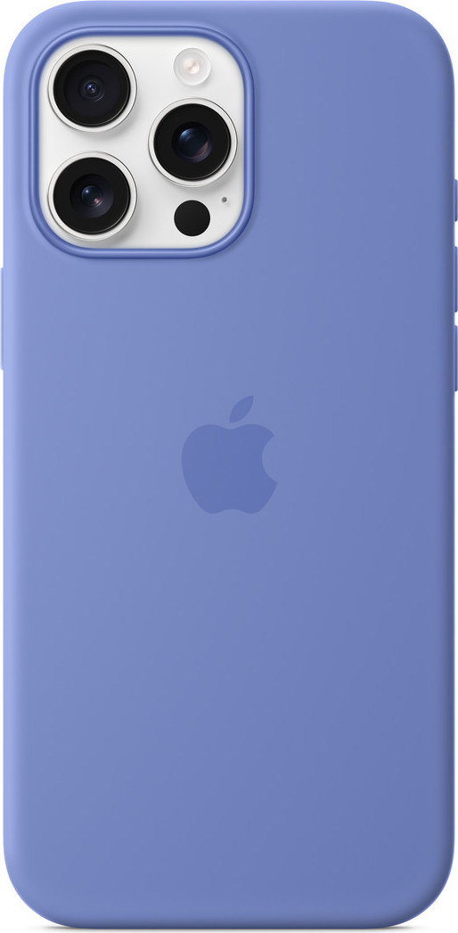iPhone 16 Pro Max Silicone Case with MS-Periwinkle