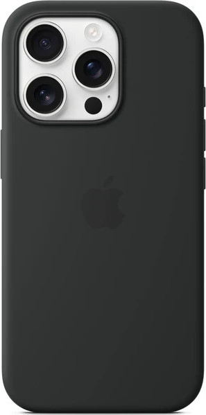 iPhone 16 Pro Max Silicone Case with MS - Black
