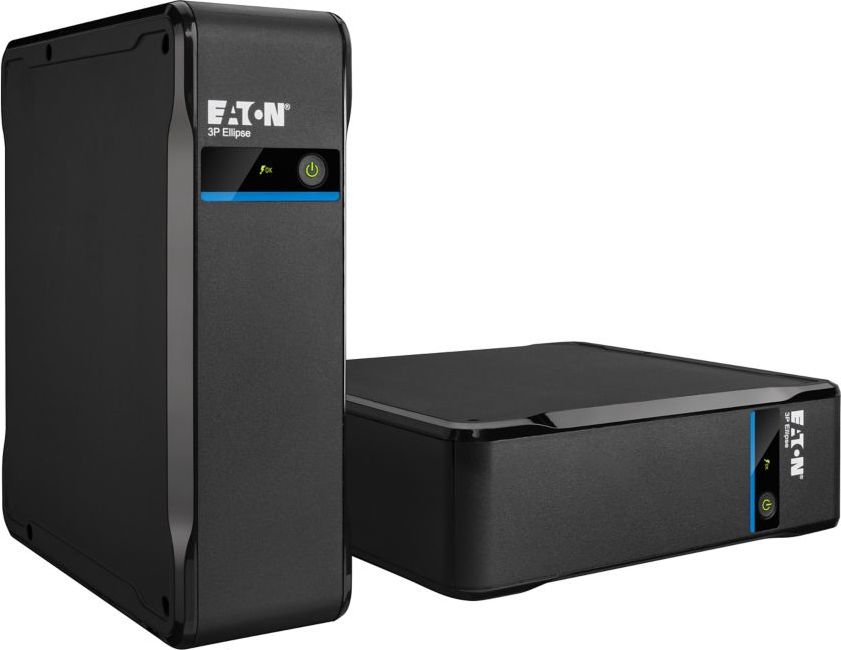 Eaton 3P Ellipse UPS DIN, 700 VA, 420 W, Vstup: C14, Výstupy: (3) Typ E, (1) Pouze přepěťová ochrana Typ E, Tower