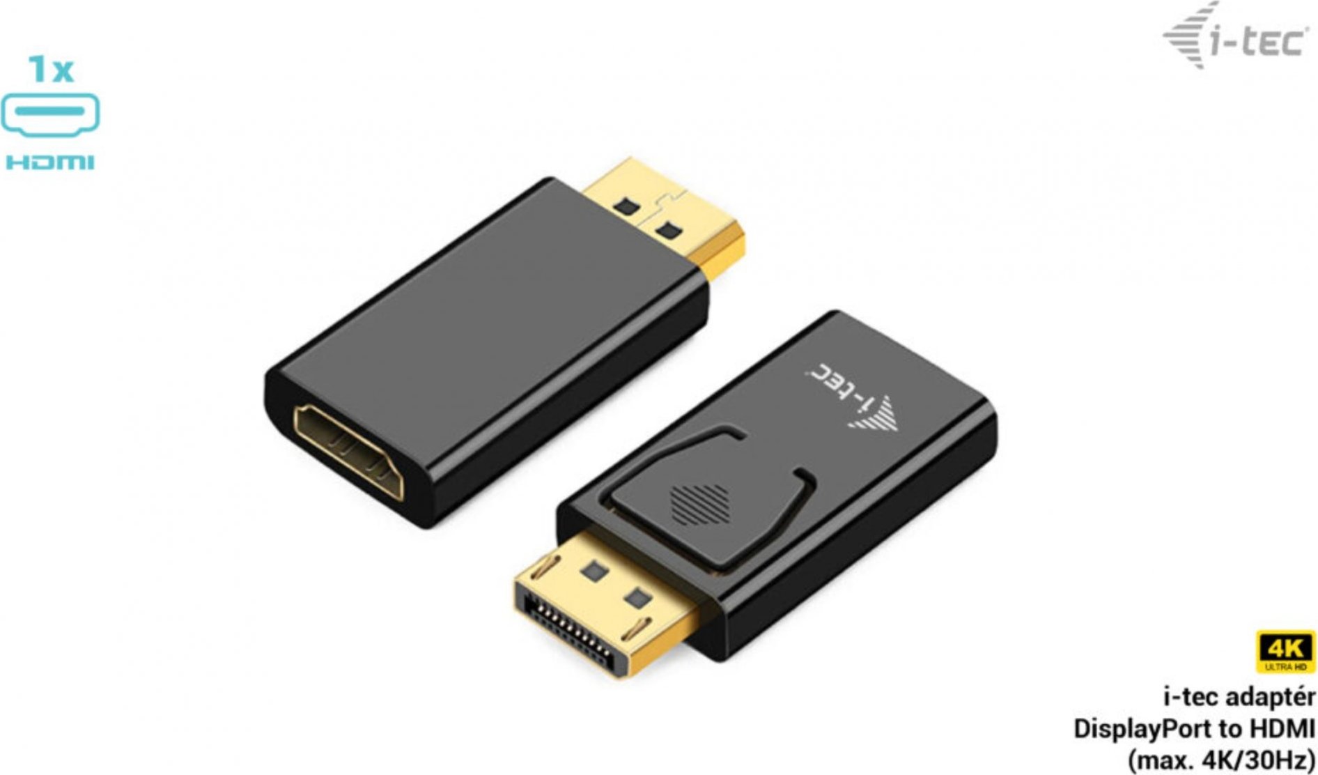 i-tec Passive DisplayPort to HDMI Adapter (max 4K/30Hz)
