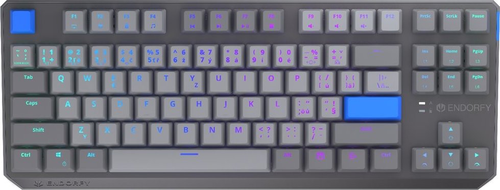 ENDORFY Herní klávesnice Thock V2 TKL, Mechanická, Bezdrátová, CZ/SK, ARGB