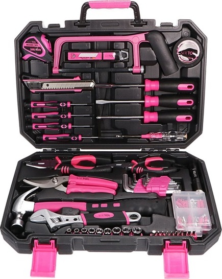 Sixtol Sada nářadí HOME PINK 128