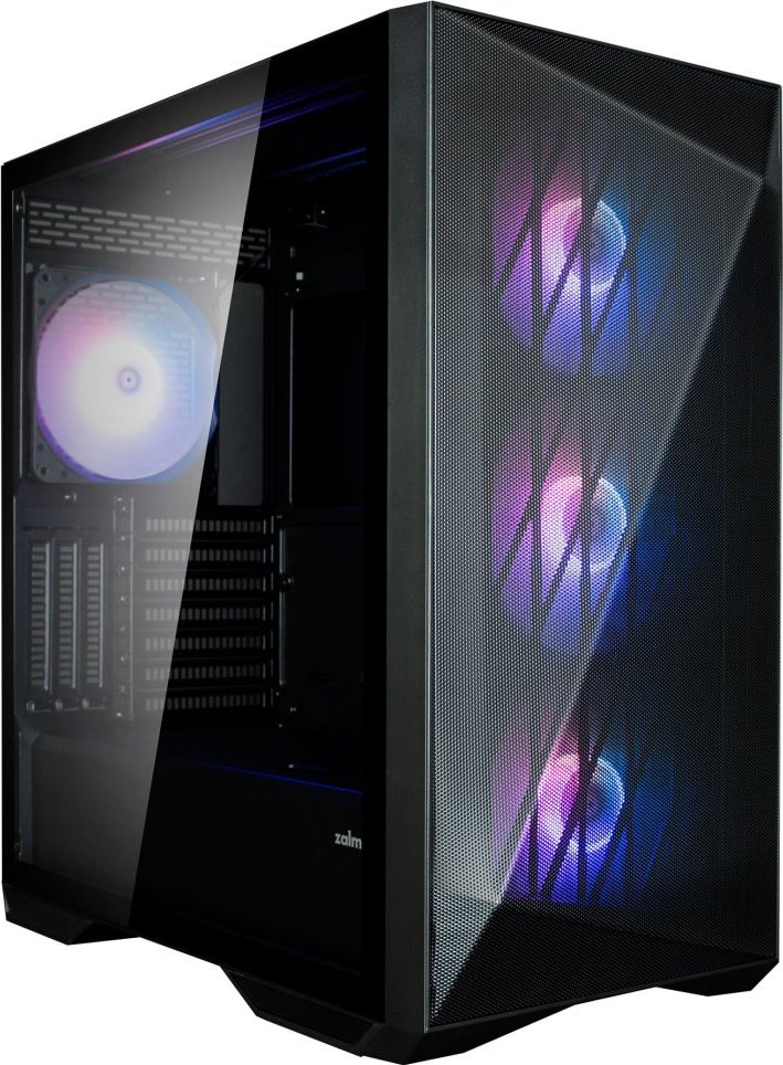 Zalman skříň Z9 Iceberg black / Middle tower / ATX / 4x140mm fan ARGB / temperované sklo / černá