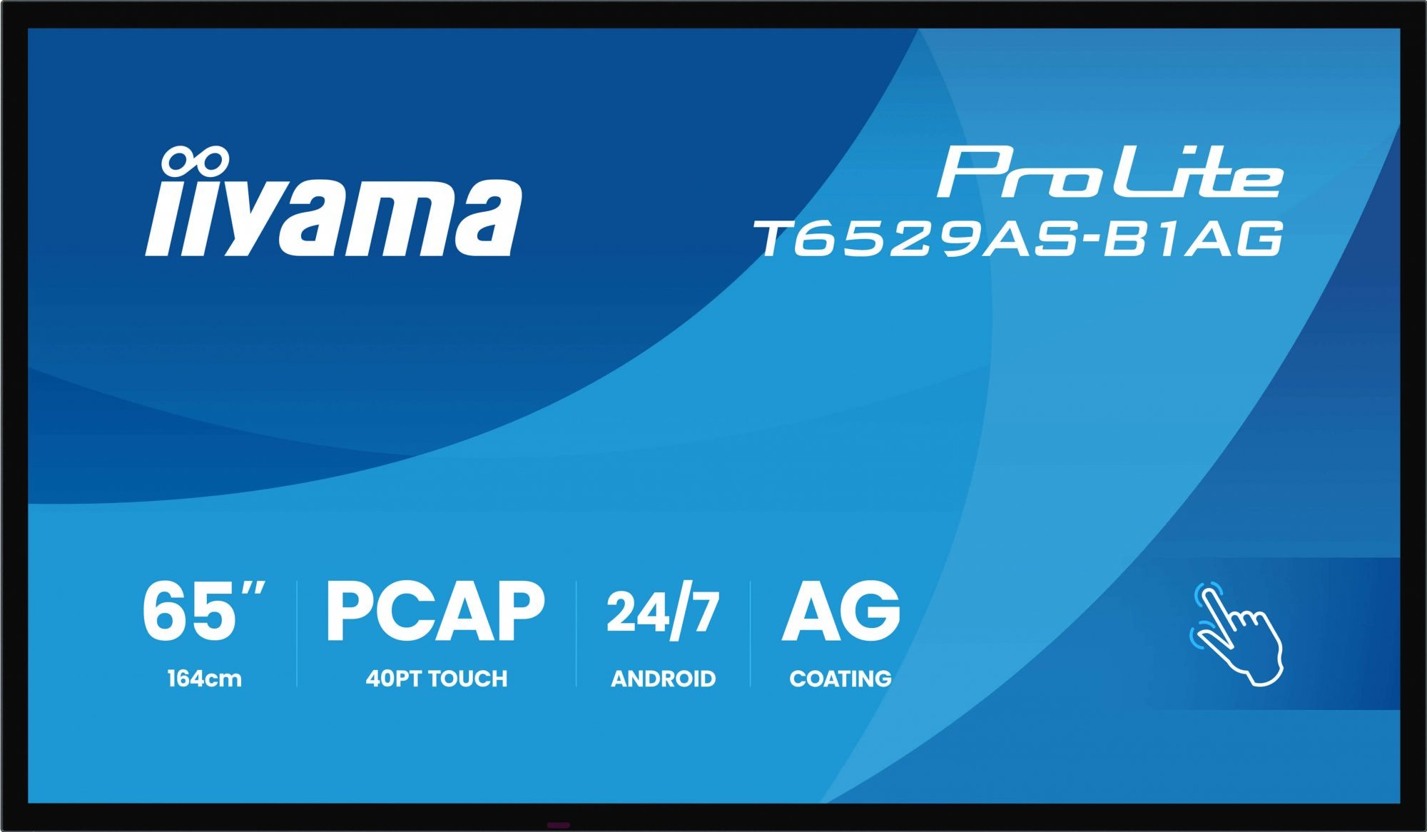65" iiyama T6529AS-B1AG: IPS, 4K UHD,Android,24/7