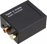 WG - Převodník digitálního signálu na analog - RCA L/R 3,5 mm, black