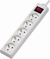 Konnoc DX-5FS 2m pětizásuvka s vypínačem