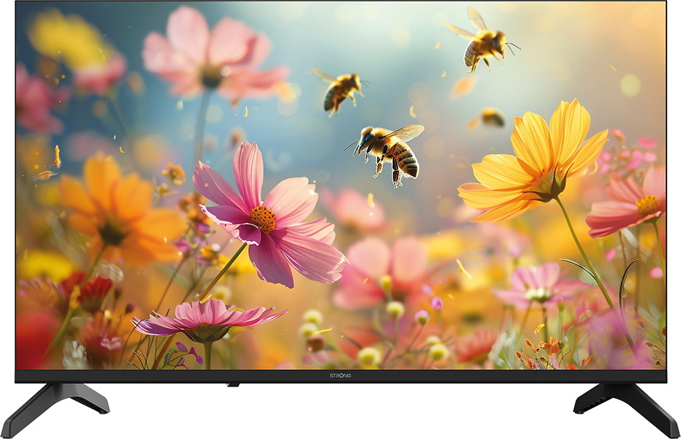 STRONG SMART LED TV 32"/ SRT32HH5553/ HDR/ 1366x768/ DVB-T2/C/S2/ H.265/HEVC/ 2x HDMI/ USB/ Wi-Fi/ LAN/ E/ Google TV