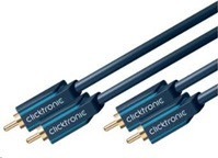 ClickTronic HQ OFC kabel 2x Cinch - 2x Cinch RCA, M/M, 10m