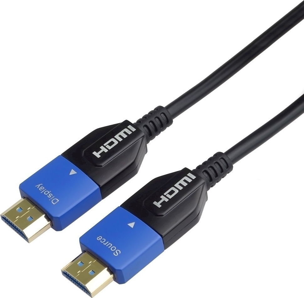 PREMIUMCORD Ultra High Speed HDMI 2.1 optický kabel 8K@60Hz 4K@120Hz 30m zlacený