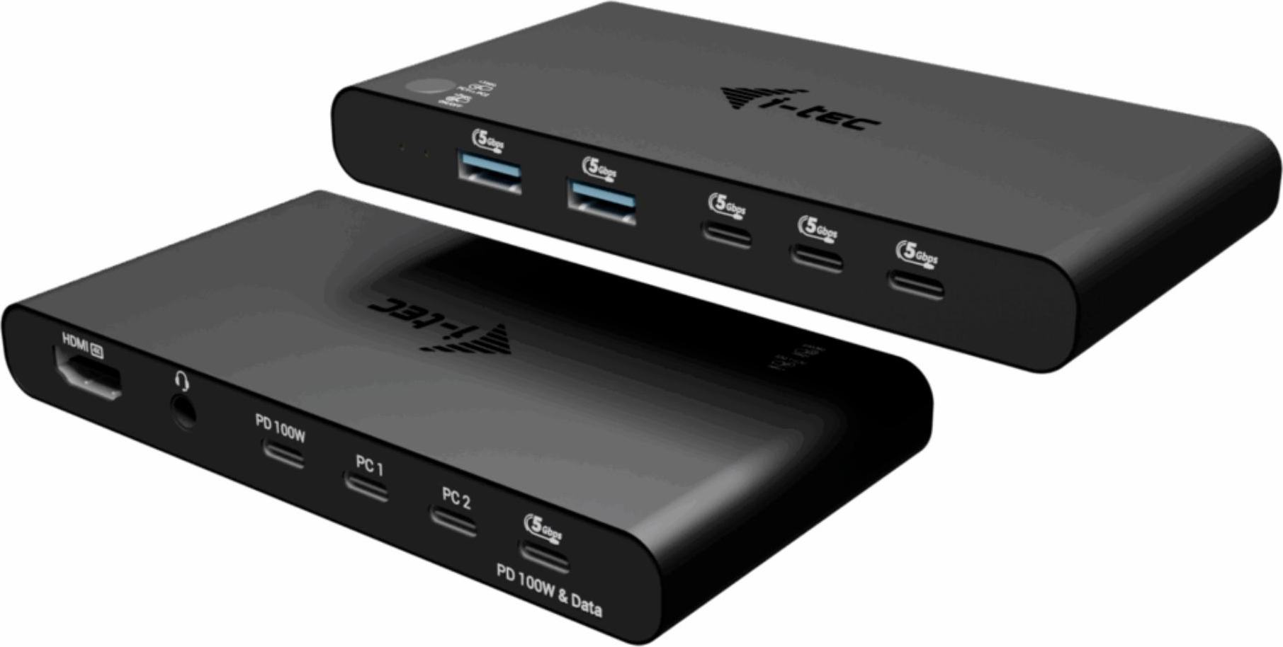 i-tec KVM Docking Station HDMI for 2 hosts, Power Delivery 2x 100W