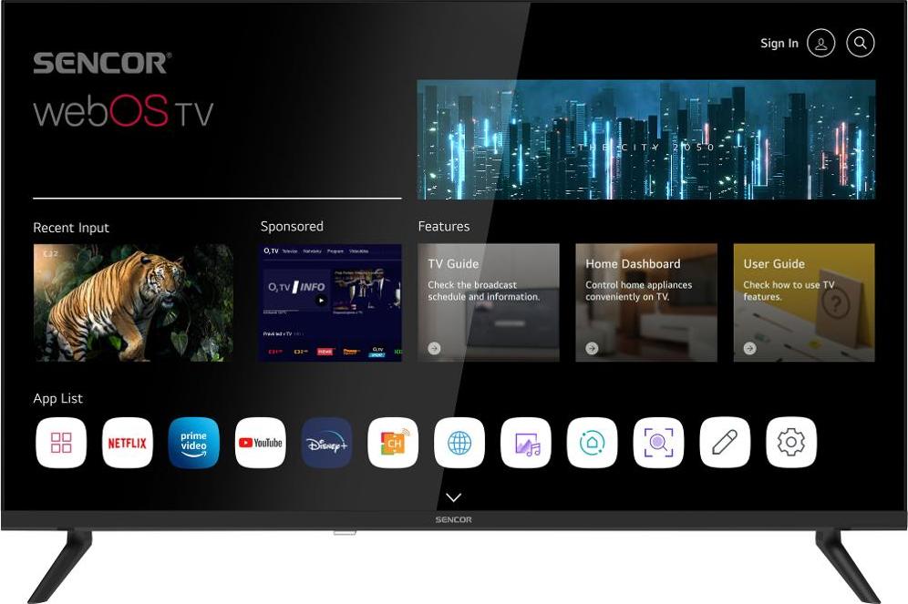 SLE 32S810B WEBOS SMART TV SENCOR