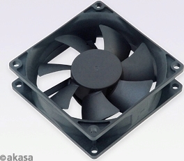 přídavný ventilátor Akasa 80x80x25 black OEM L