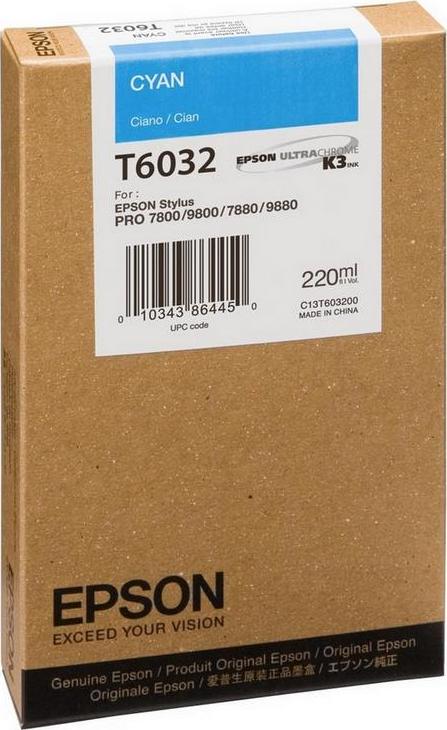 EPSON ink bar Stylus Pro 7800/7880/9800/9880 - cyan (220ml)