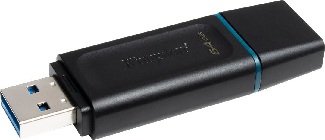 Kingston Flash Disk 64GB USB3.2 Gen 1 DataTraveler Exodia (Black + Teal)
