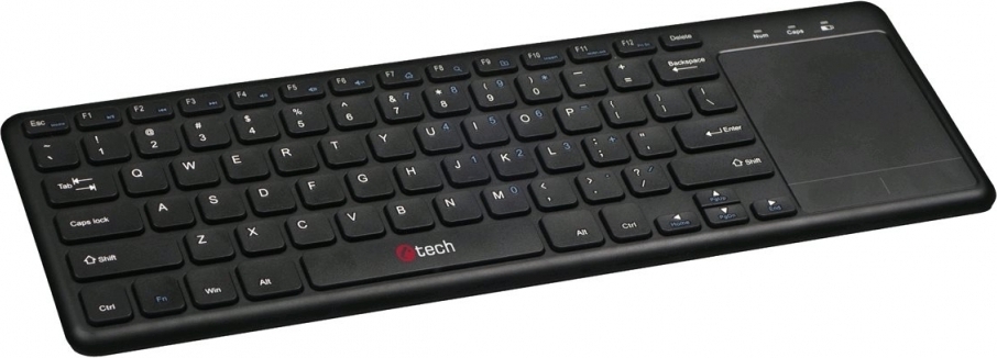 C-TECH WLTK-01/Bezdrátová USB/CZ-SK layout/Černá